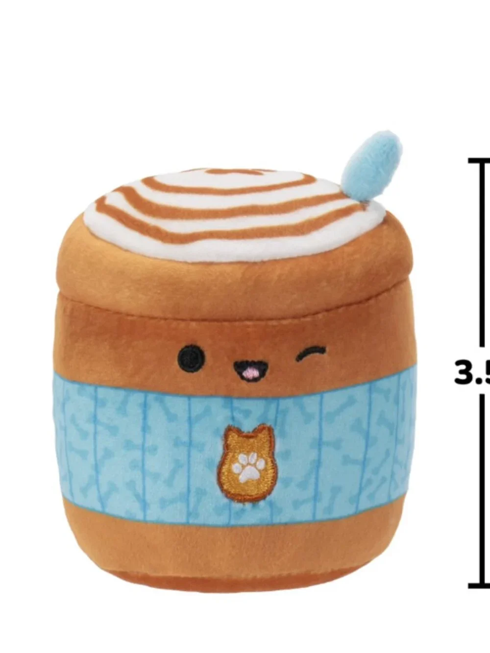 Squishmallows Chew Mees Deeku Latte & Lou-Lou Cupcake Squeaky Dog Toy 2-Pack
